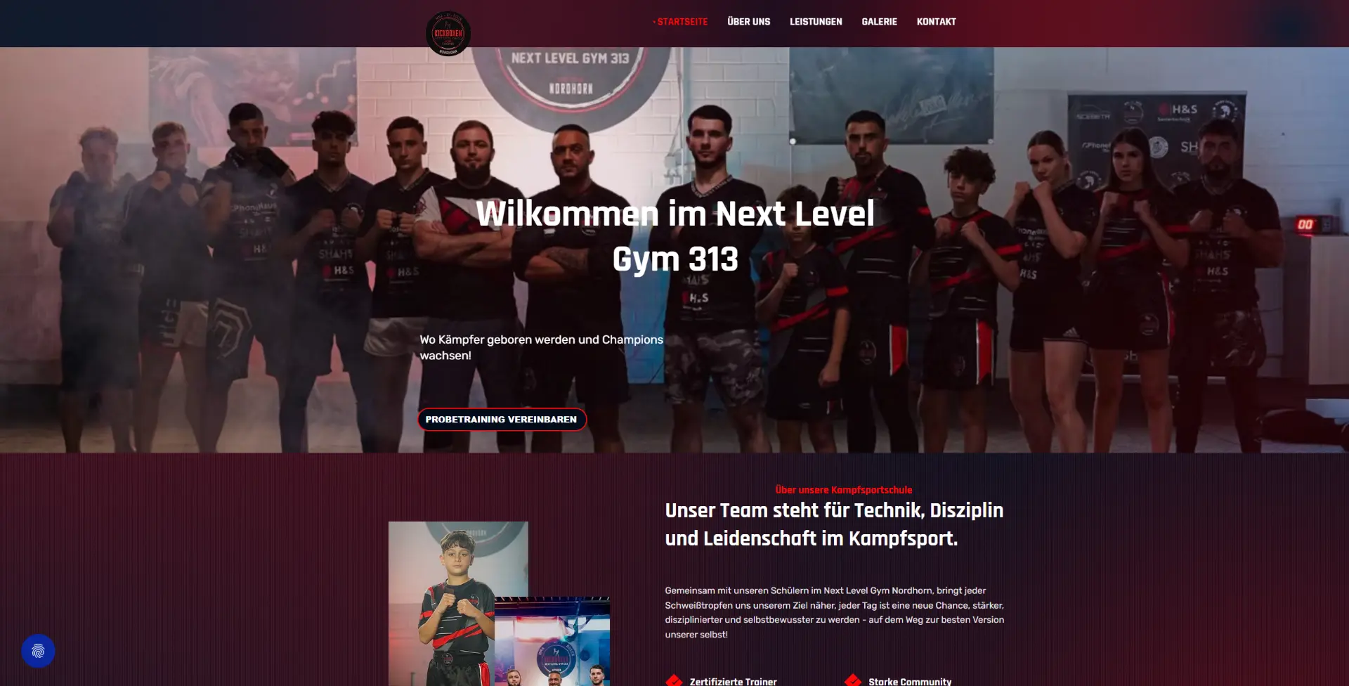 Website-Referenz NextLevelGym313